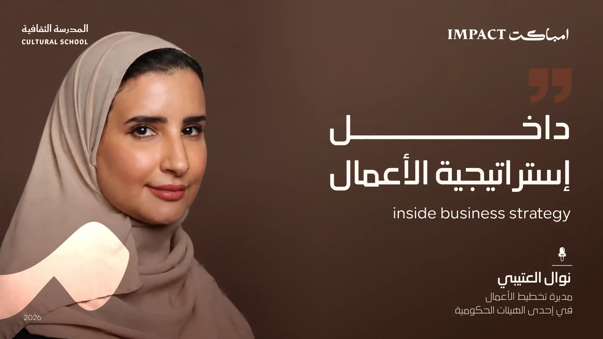 غلاف لقاء داخل إستراتيجية الأعمال | Inside Business Strategy مع نوال العتيبي